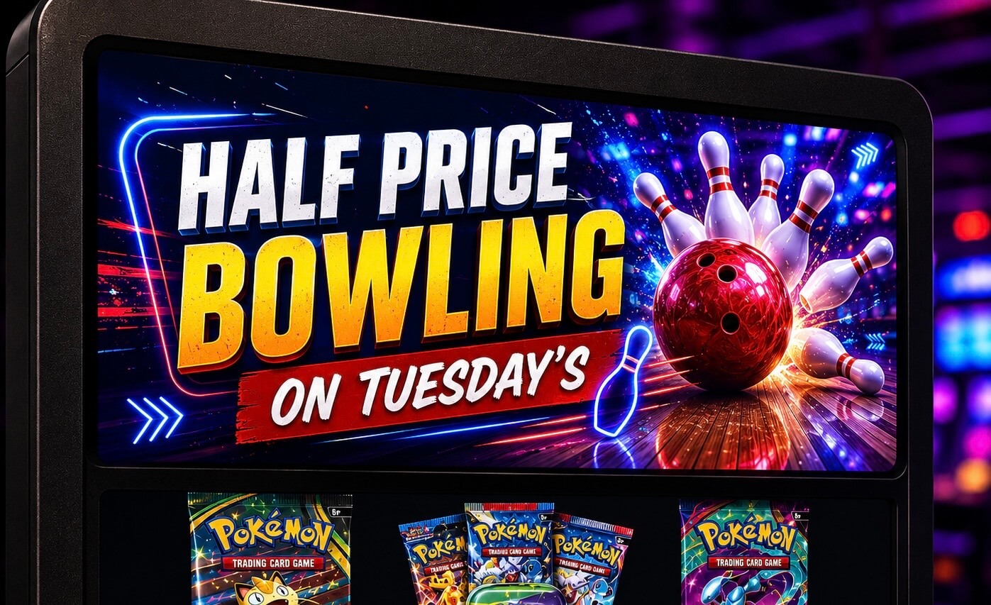 Bowling promotion advertisement